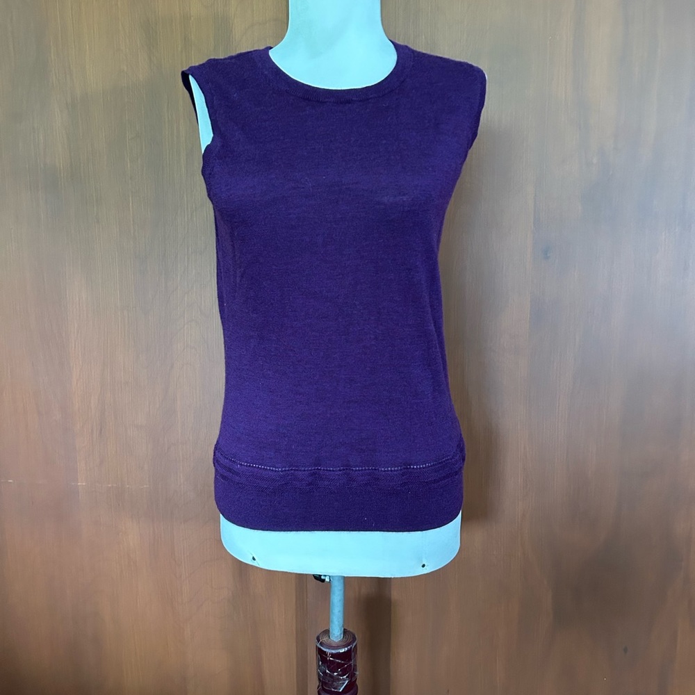 Brooks Brothers wool sleeveless top